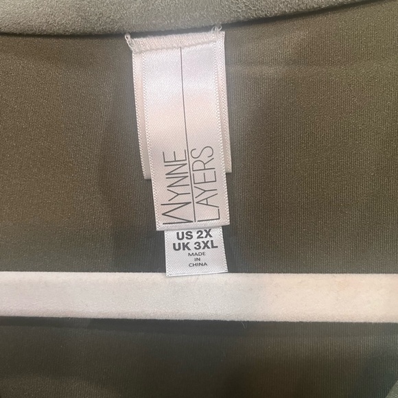 ‎ WynneLayers Stretch Faux Suede Shirt Jacket plus oversize 2XL - Picture 8 of 12